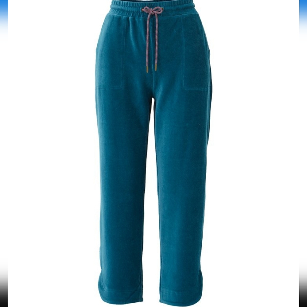 'Get Inspired' velour cropped pants NWT
